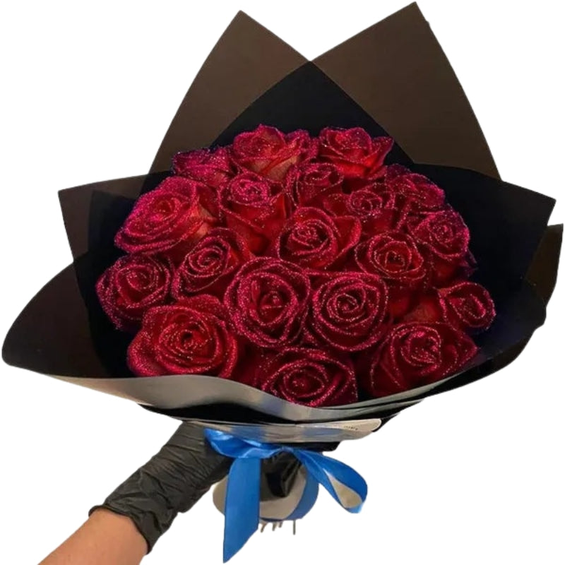 LumiPetal Glitter Roses – Decorative Stornfieldumen for Party and Gift | Stornfield