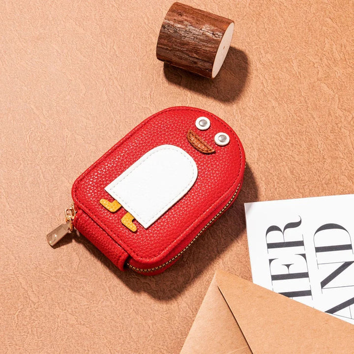 PU wallet for credit card and cute penguins | Stornfield