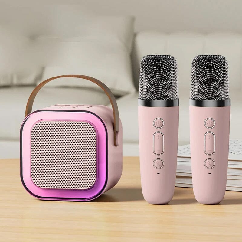 Mini Karaoke Machine with wireless microphones | Stornfield