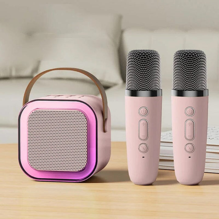 Mini Karaoke Machine with wireless microphones | Stornfield