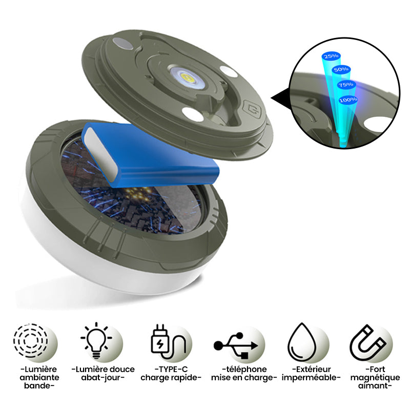 Portable retractable waterproof outdoor light garland | Stornfield