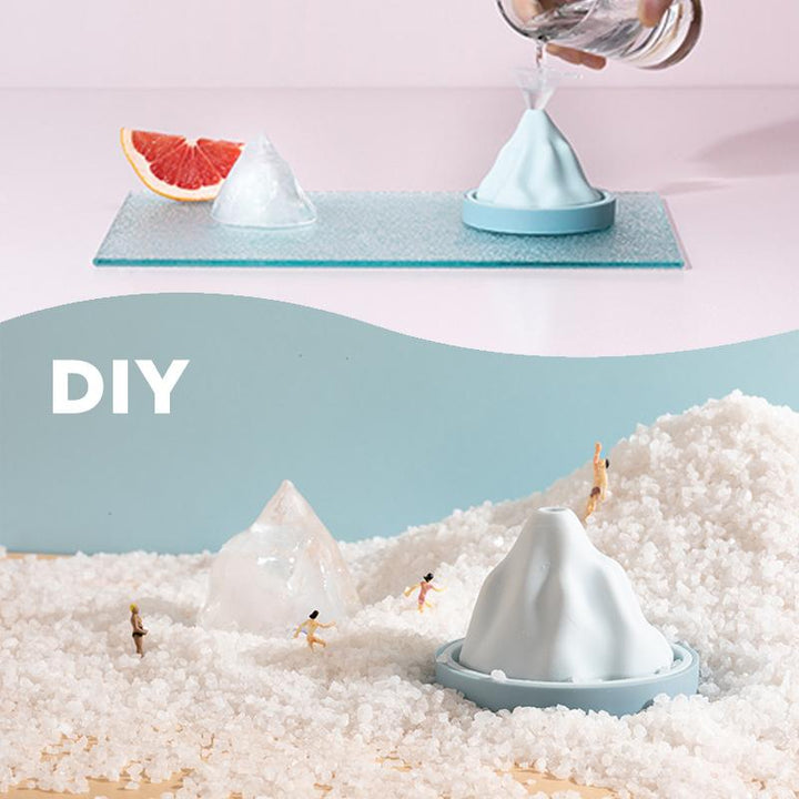 Reusable Silicone Snow Mountain Iceberg Ice Cube Mold with Lid | Stornfield