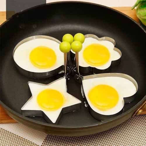 Egg Molds Stainless Steel 4-Piece Set For Kitchen Stornfield