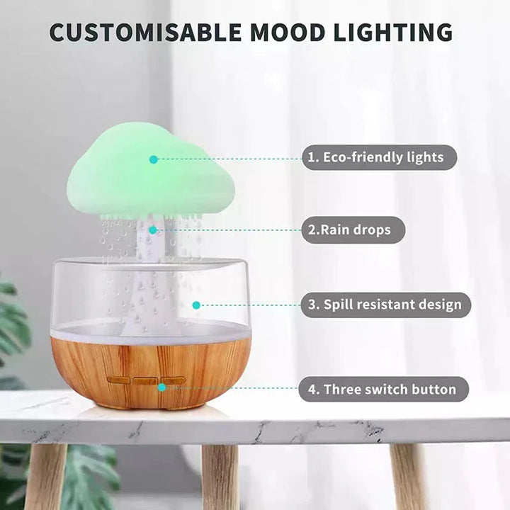Rain Cloud Mushroom Air Humidifier Night Lamp | Stornfield