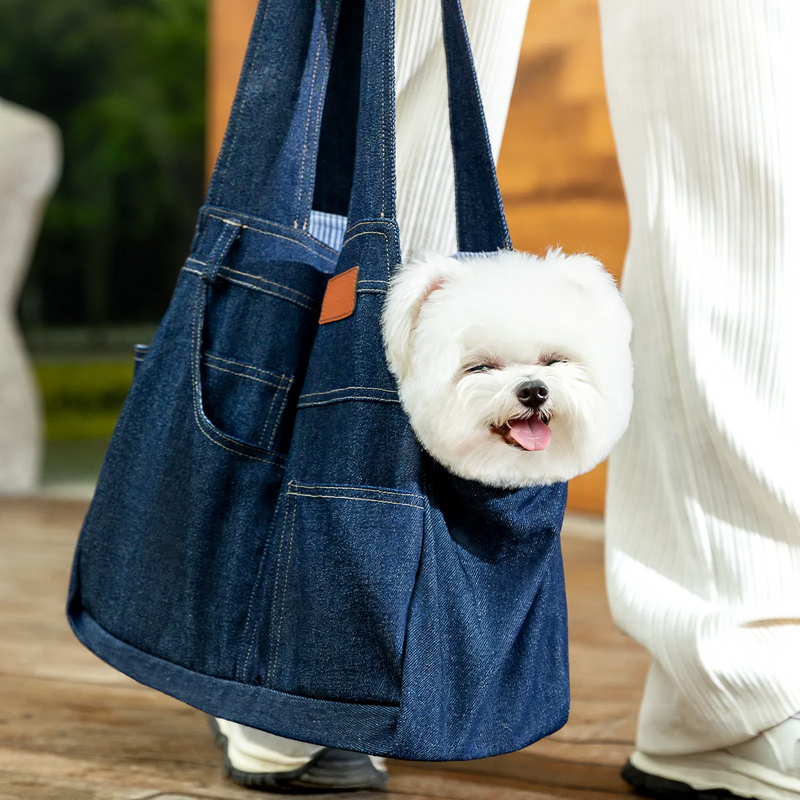 Jeans pocket for pets in three sizes