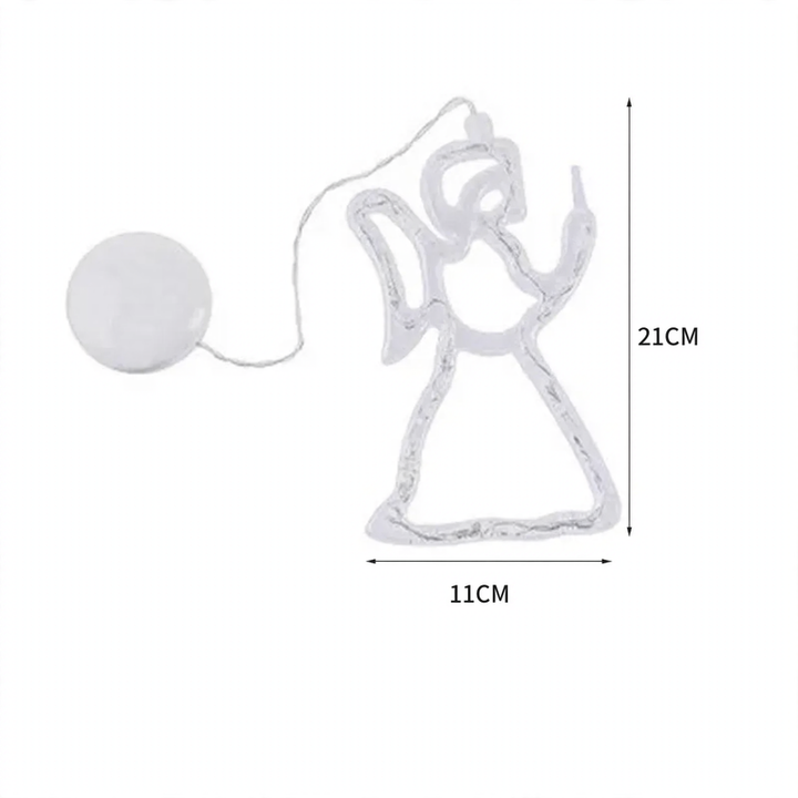 LED pendant light with suction cup for festive windows