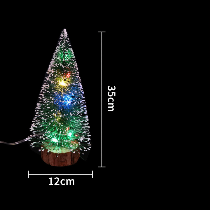Mini Christmas tree with LED lighting as table decoration