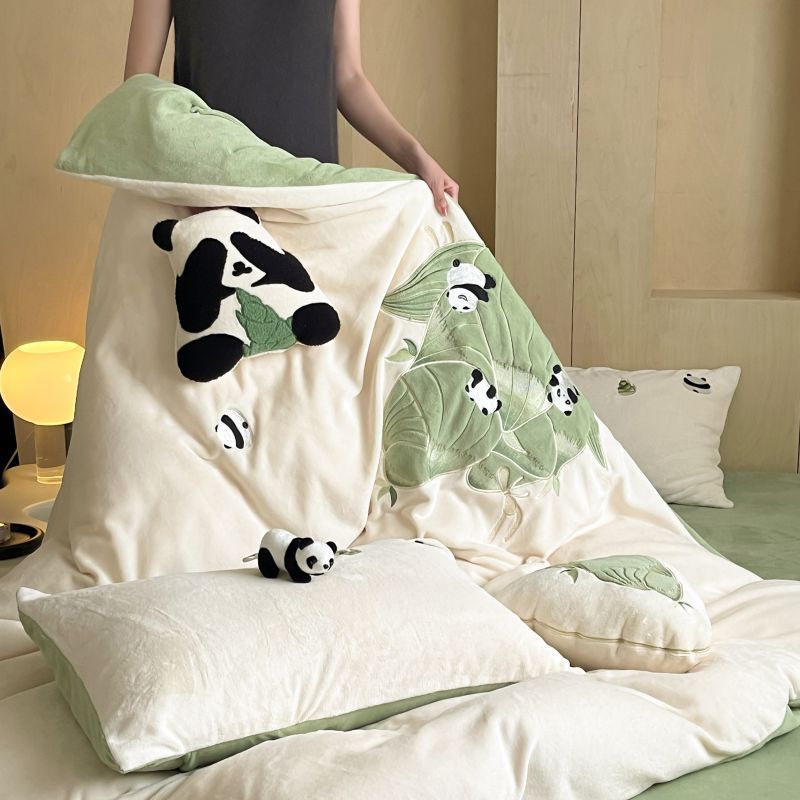 Bedding set, milk fiber, cartoon design