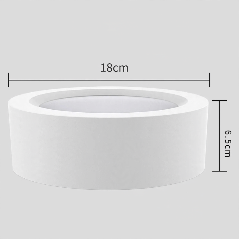 LED surface-mounted light, round, without drilling