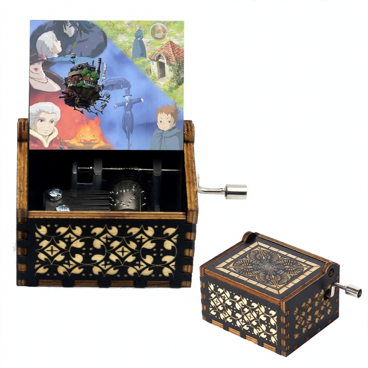 Small wooden music box with UV printing