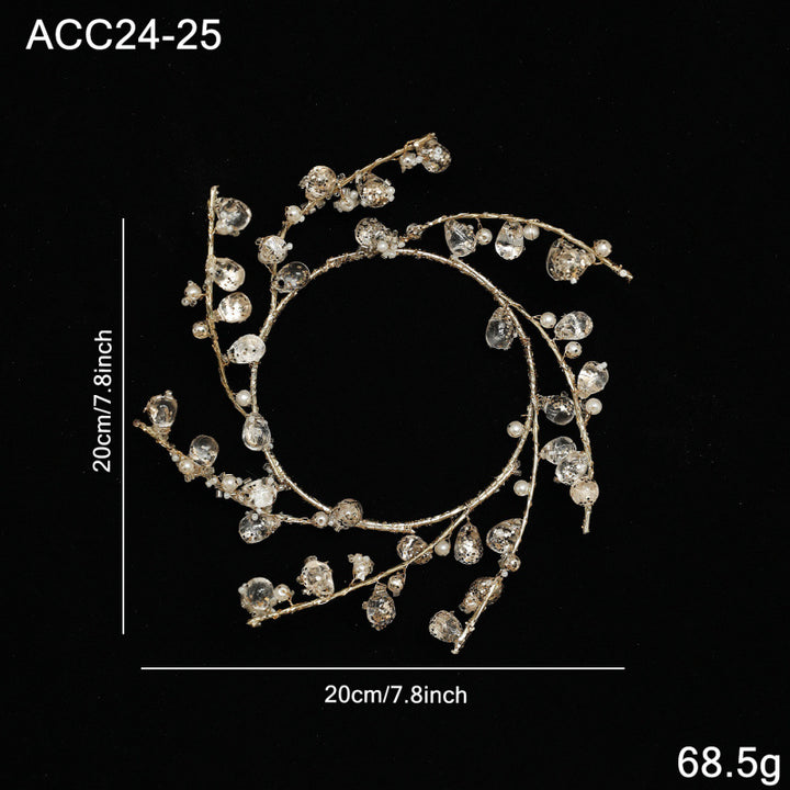 Decorative Christmas wall wreath made of acrylic and iron