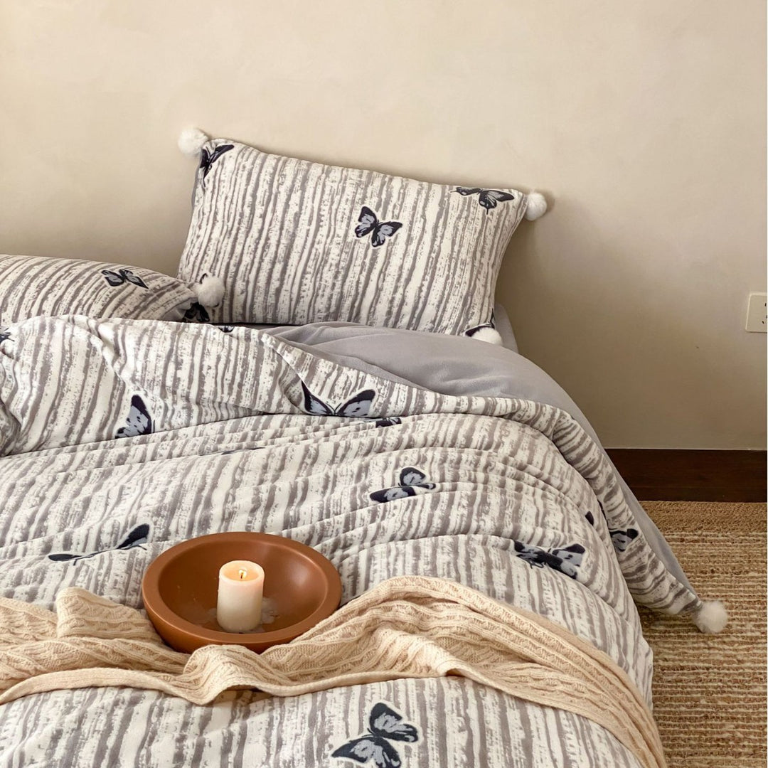 Milk fiber bedding set, 4-piece, winter