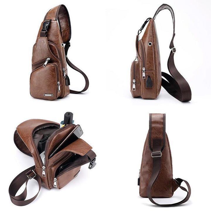 Stornfield | Men's Sling Bag with USB Charging Port