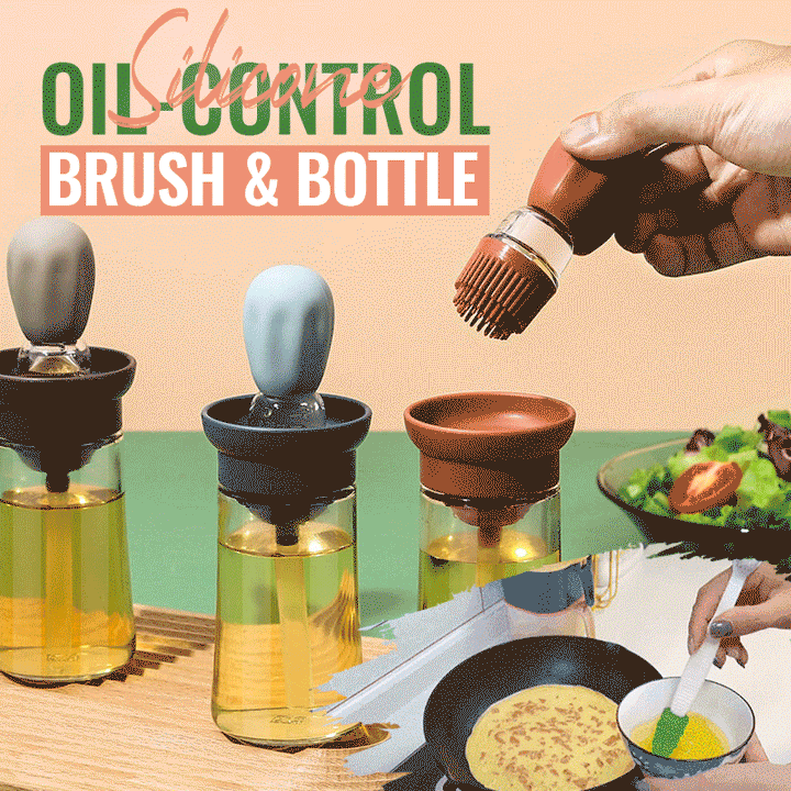 Cooking oil bottle with brush | Stornfield