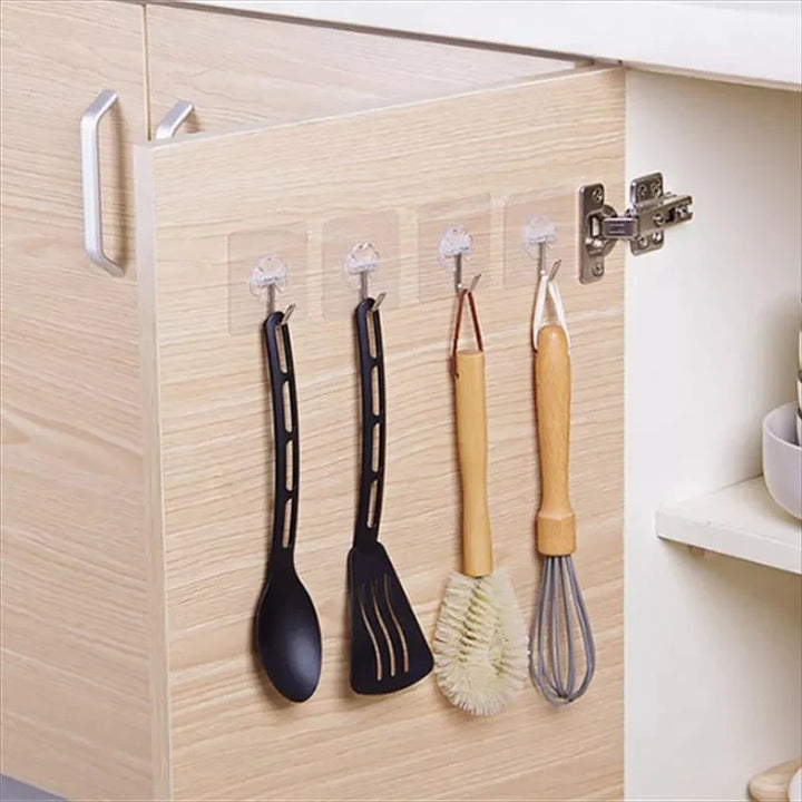 10 PCS Transparent Wall Hook Stornfield