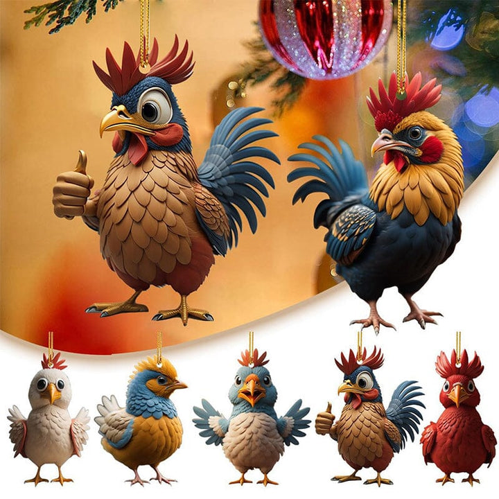 Cartoon rooster decorative ornaments | Stornfield