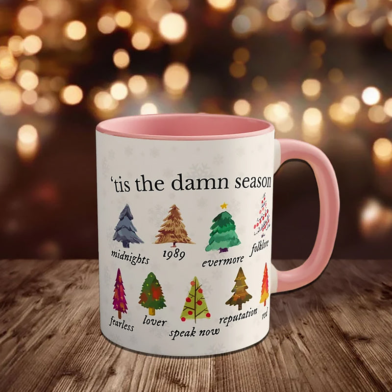 Tis The Damn Season Christmas Mug - Christmas Tree Music Albums | Stornfield