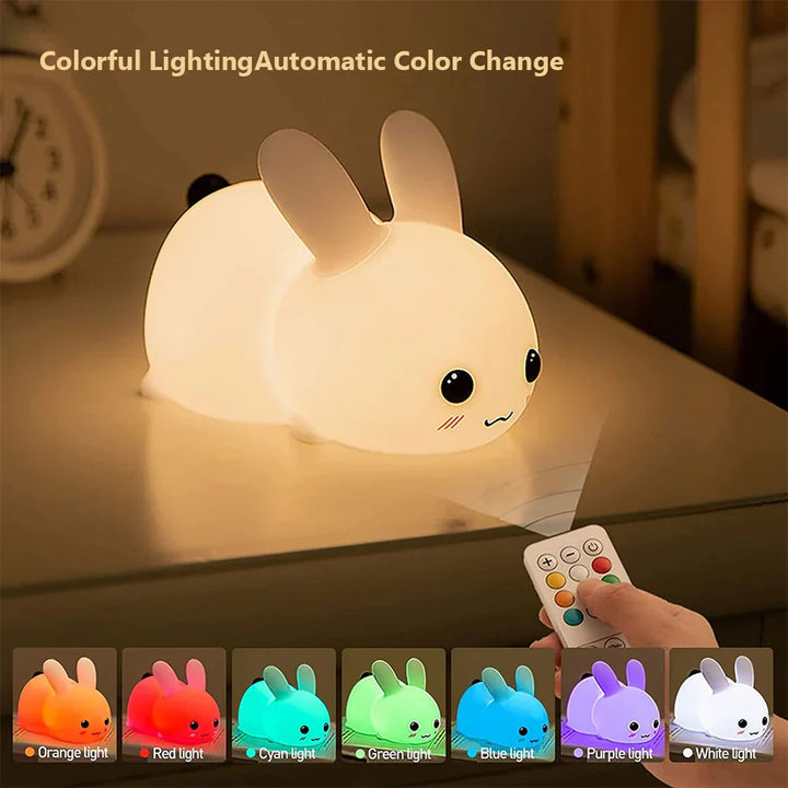 Cute Rabbit Night Light - BunnyGlow | Stornfield