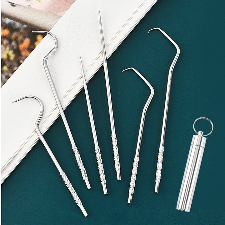 Stainless Steel Toothpick Set (7 pieces) | Stornfield