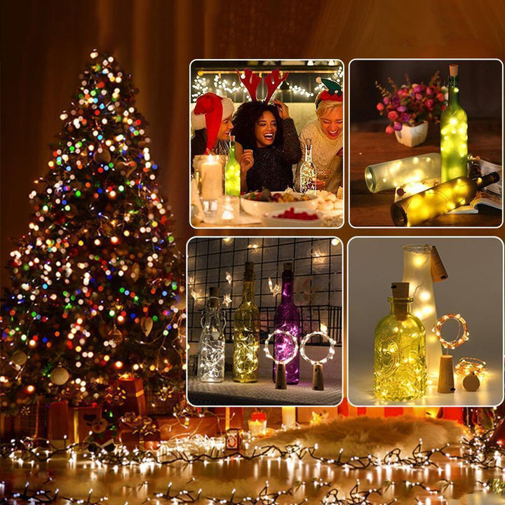Stornfield | LED Wine Bottle Cork String Lights DIY Night Light Decor - 5/10 PCS