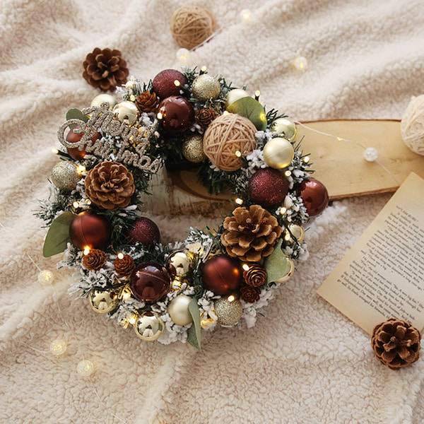 Decorative Christmas wreath for door and wall