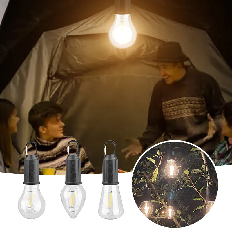 Outdoor Camping Hanging Type-C Charging Retro Bulb Light | Stornfield