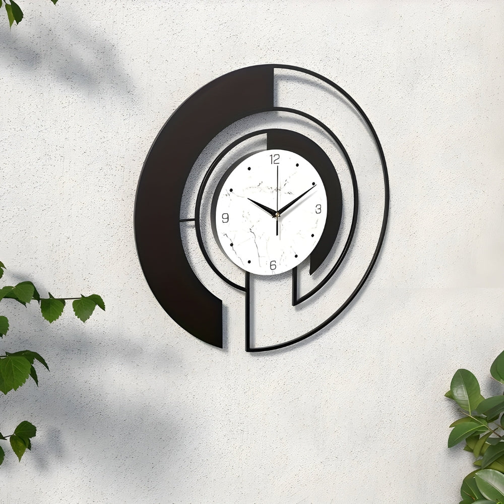 Stornfield Silent Geometric Wall Clock with Peaceful Movement for Quiet Spaces