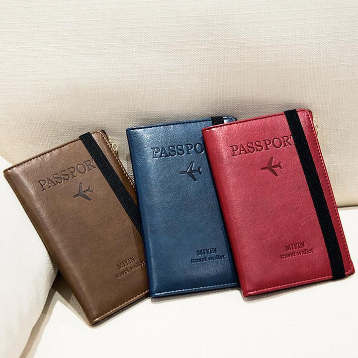 Men's Leather Passport Wallet with RFID Blocking | Stornfield