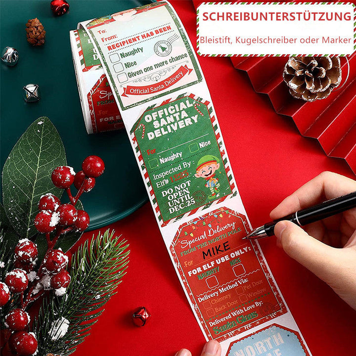 Christmas Decoration Sticker Roll (200 pieces) | Stornfield