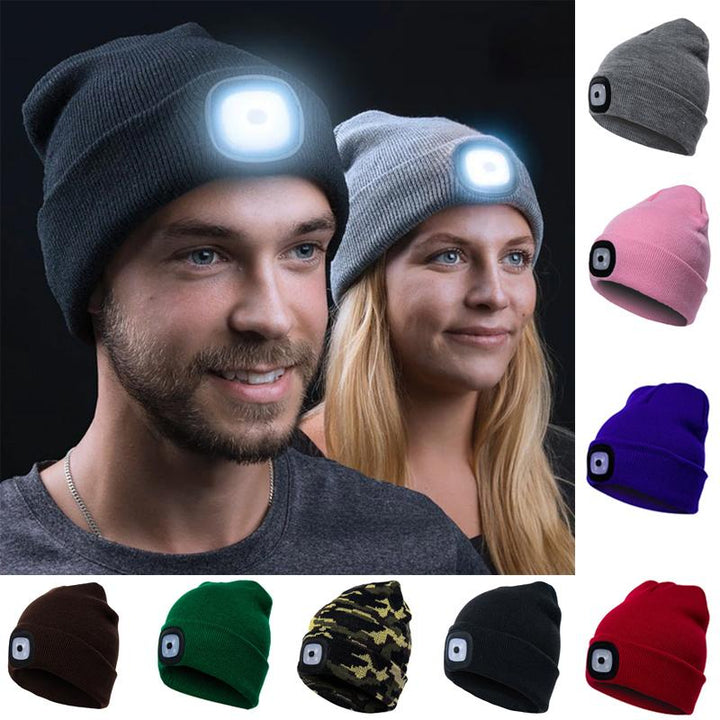 Stornfield | Bonnet à LED amovible avec lampe frontale