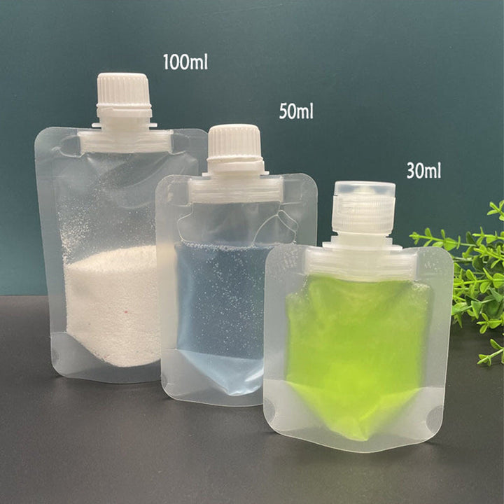 Portable liquid dispenser bags for travel (10 Pcs) | Stornfield