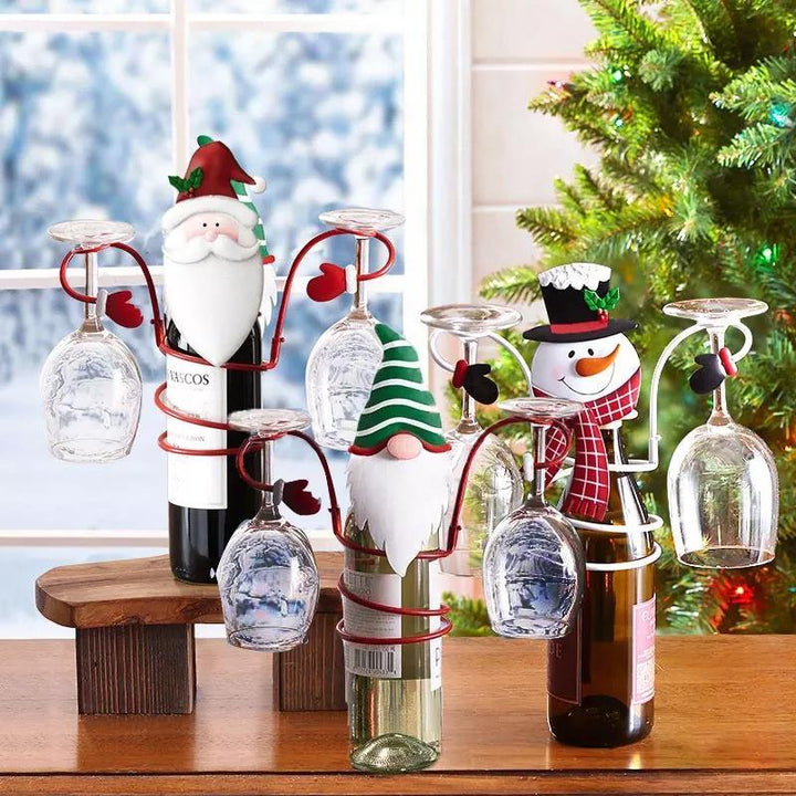 Holiday Wine Bottle & Glass Holders | Stornfield