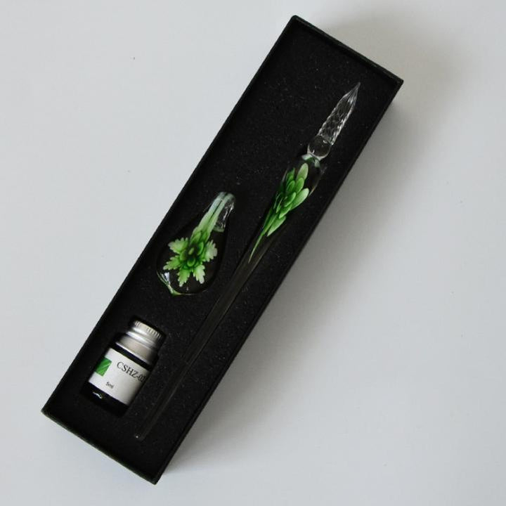 Stornfield | Glass Calligraphy Pen Set with Ink and Pen Holder