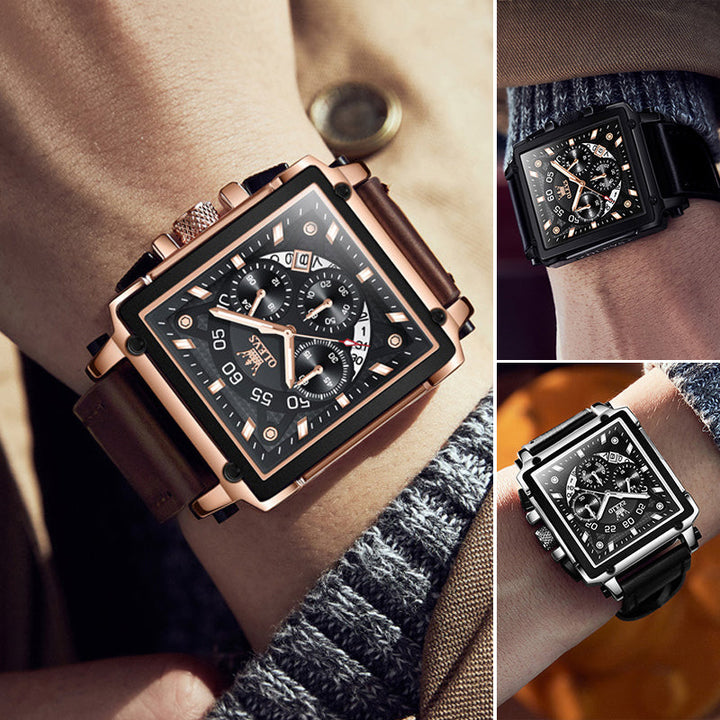 Olevs® Luminous Luxury Square Business Automatic Mechanical Watch | Stornfield