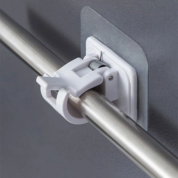 Stornfield | Nail-free Adjustable Curtain Rod Sticky Hook (1 Set of 2)