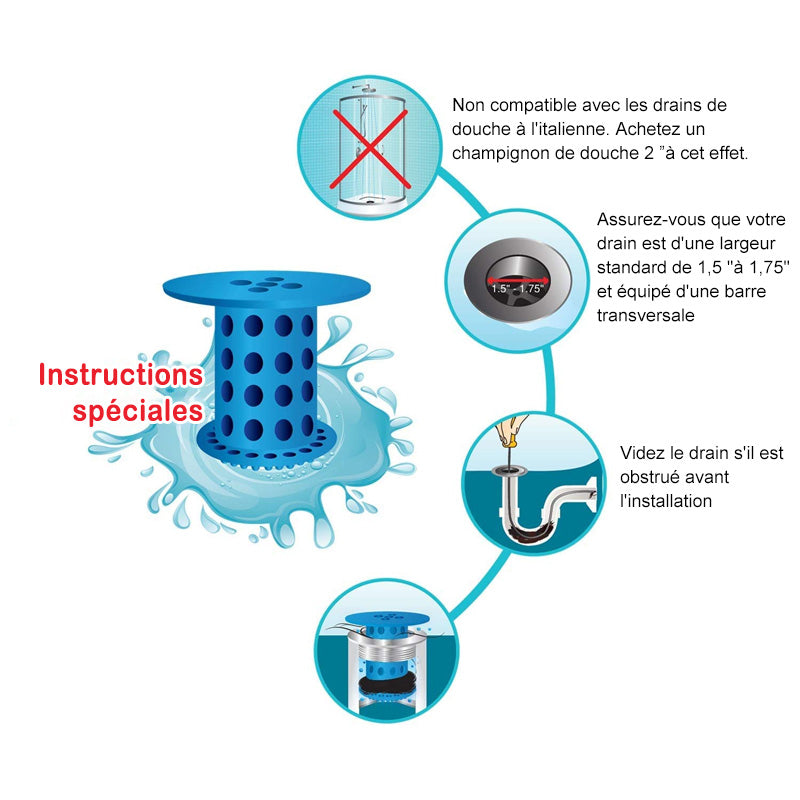 Hair Catcher Drain Protector Anti-Clogging | Stornfield