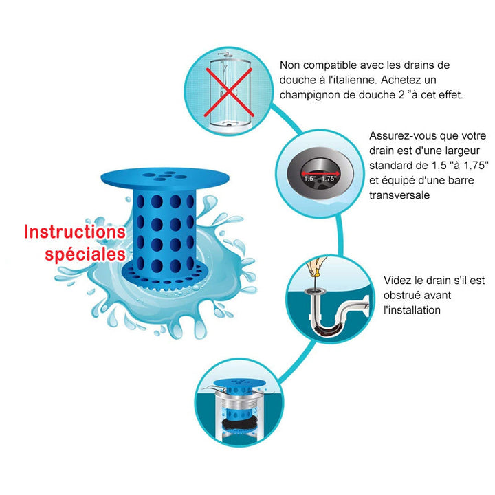 Hair Catcher Drain Protector Anti-Clogging | Stornfield
