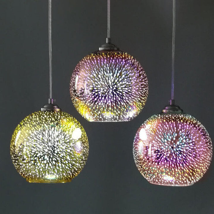 Stornfield | Creative Modern 3D Firework Color Glass Single Light Dome Pendant