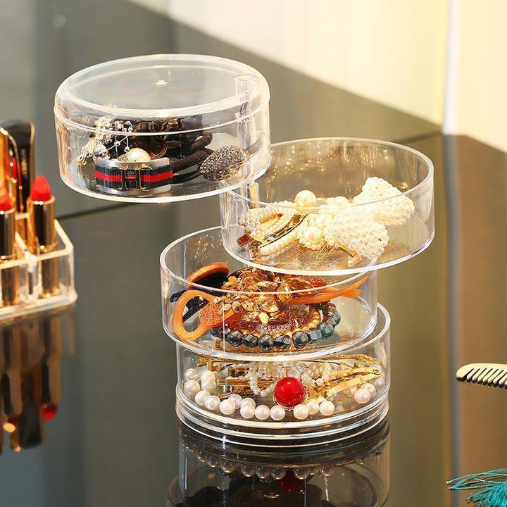 Transparent rotating storage box | Stornfield