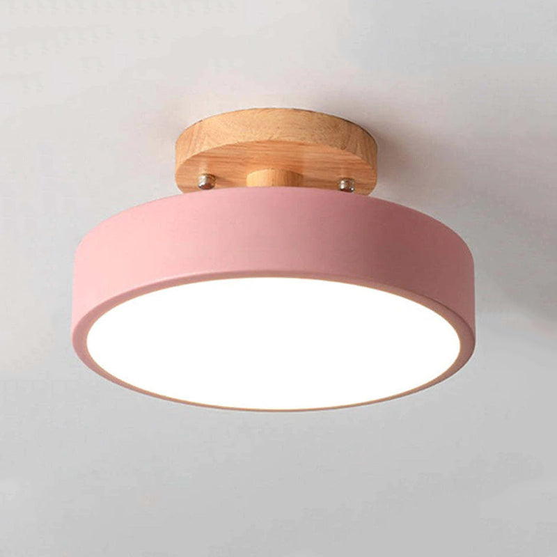 Stylish LED Ceiling Lamp of Wood and Acrylic for Bedroom, Dining Room and Living Room | Stornfield