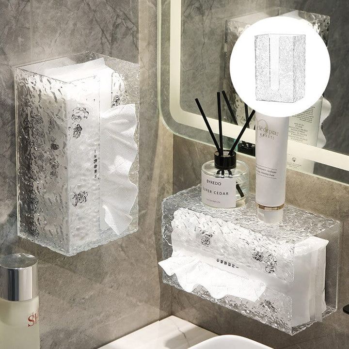 Multifunctional glacier pattern tissue box | Stornfield
