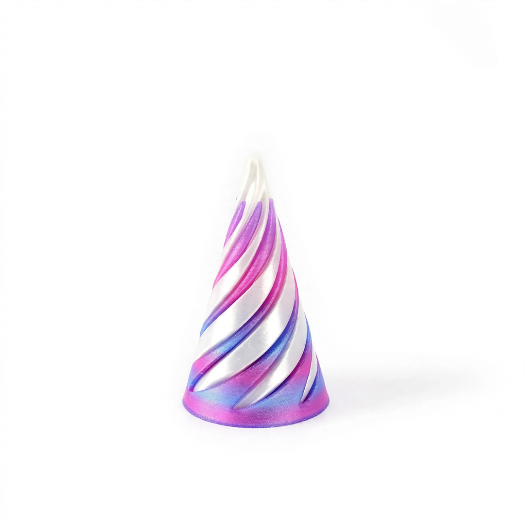 3D-printed spiral pyramid toy
