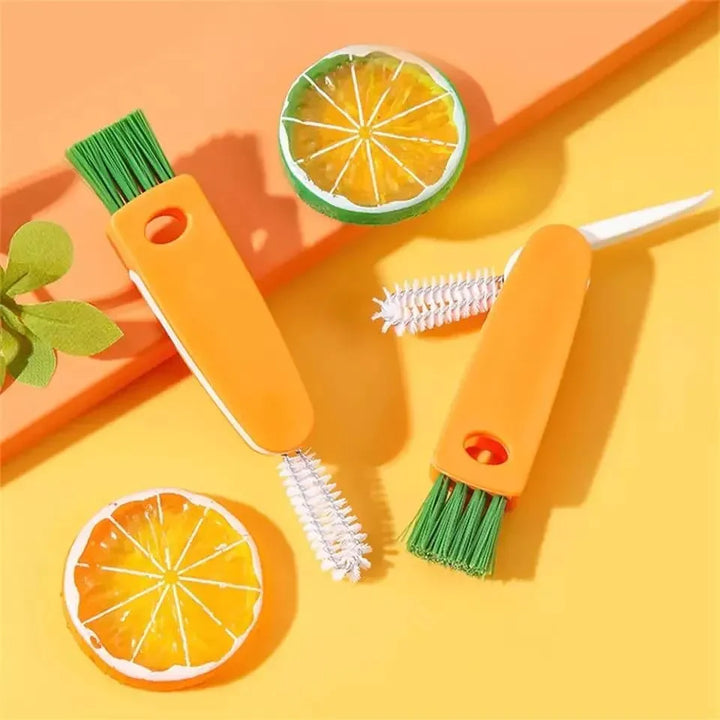 3-in-1 Bottle Lid Rubber Ring Groove Gap Cleaning Brush, Multi-Functional Bottle Gap Cleaner Stornfield