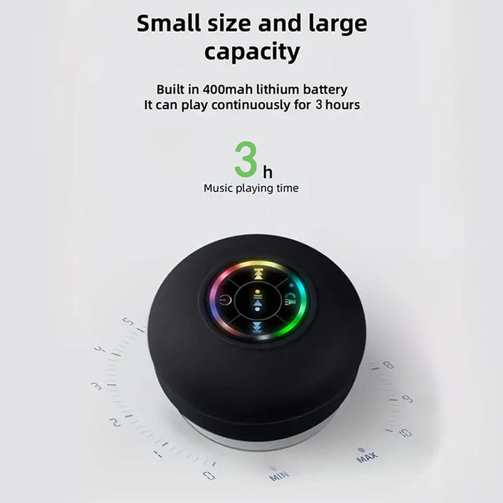 Mini Bluetooth Shower Speaker With LED Light | Stornfield