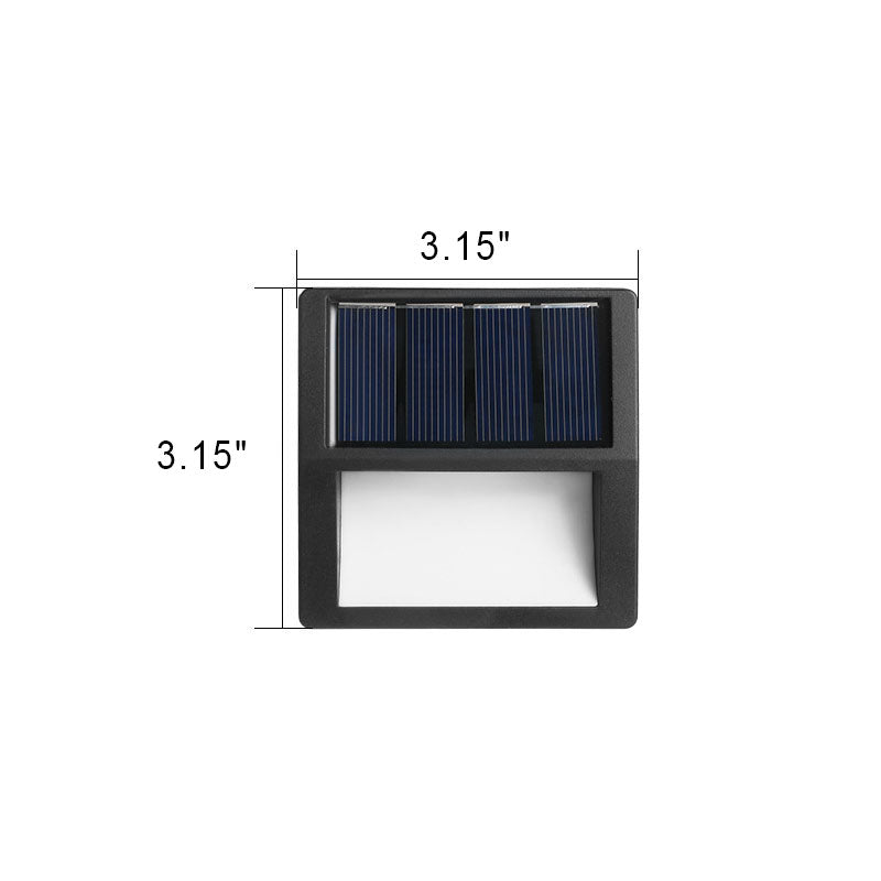 Outdoor Solar Round Square LED Waterproof Patio Step Light | Stornfield