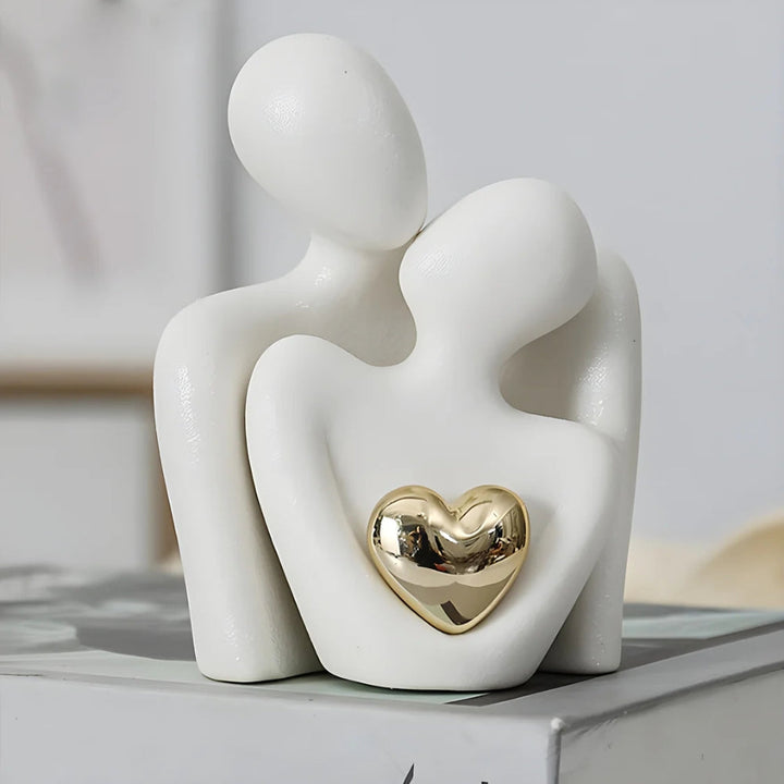Embrace Couple Heart Sculpture | Stornfield