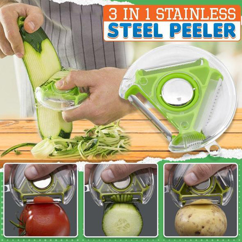 Stainless Steel 3-in-1 Peeler | Stornfield
