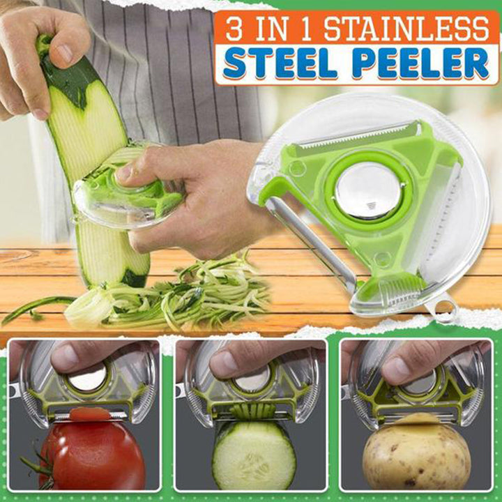 Stainless Steel 3-in-1 Peeler | Stornfield