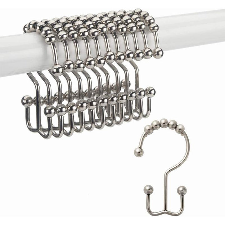 Stainless Steel Shower Curtain Hooks (12 pieces) | Stornfield