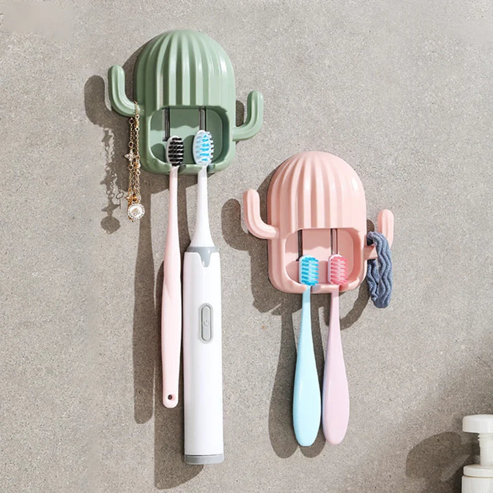Wall Toothbrush Holder Cactus Shape Stornfield
